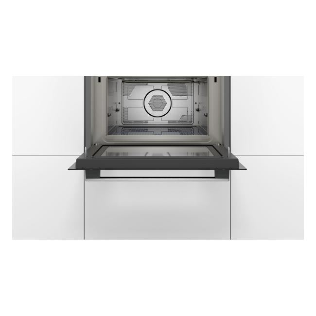 Bosch Series 6, Built-in microwave oven with hot air, 60 x 45 cm, Stainless steel CMA585GS0B