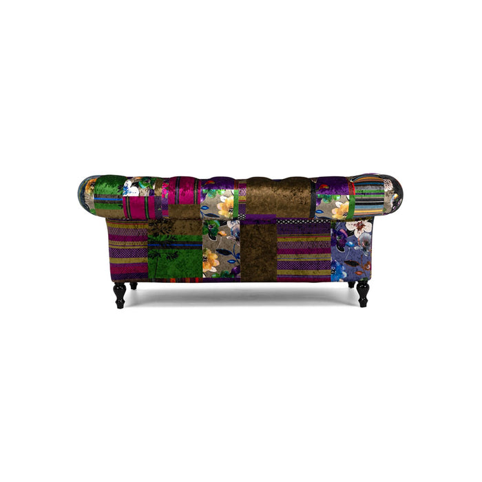 Chesterfield Style Patchwork Design Couch
