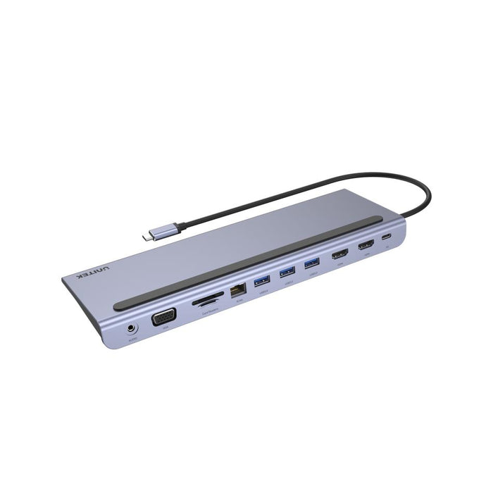 Unitek 11-In-1 Mulit-Port Hub With Support For Mst Triple Monitor