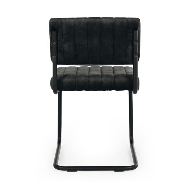 Blake Dining Chair Anthracite Grey Velvet 3