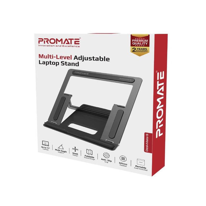 Promate Adjustable Laptop Stand Laptops Up To 17"