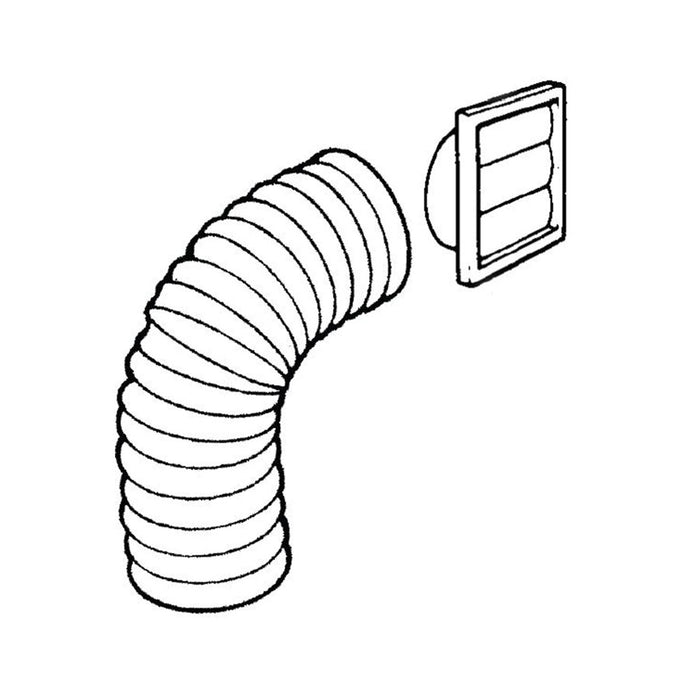 Parmco Wall Ducting Kit (150mm diameter)