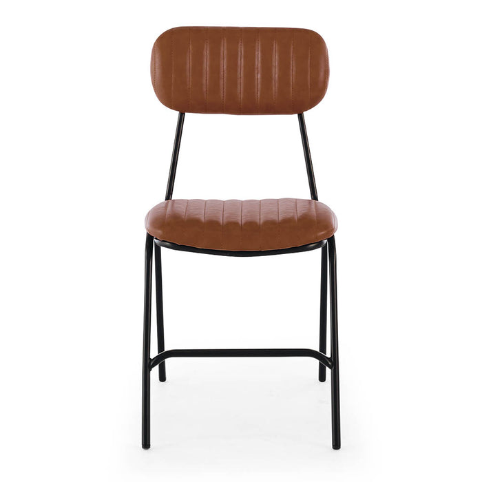 Datsun Vintage Dining Chair nz Brown PU
