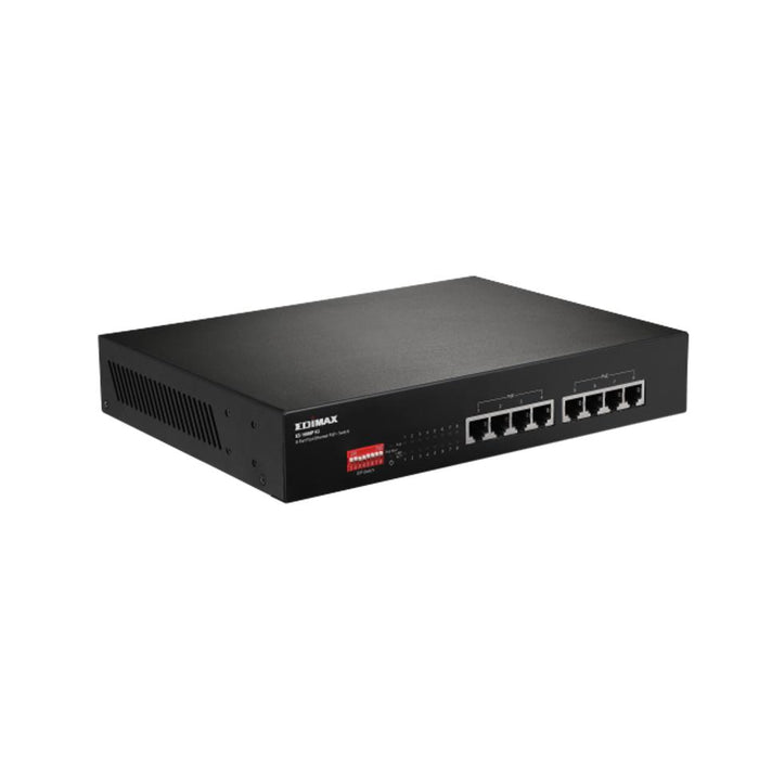 Edimax 8 Port 10/100 Fast Ethernet Poe+ Switch With Dip Switch.