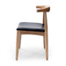 Elbow Natural Oak Black Dining Chair 3