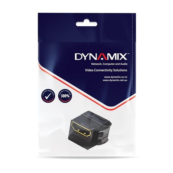 Dynamix Hdmi 2.0 Keystone Coupler Length 19.2Mm FP-HDMI20BK