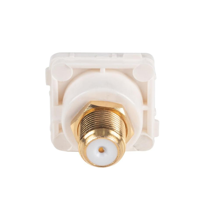 Amdex White Rca To F Connector FP-RCAF-WH