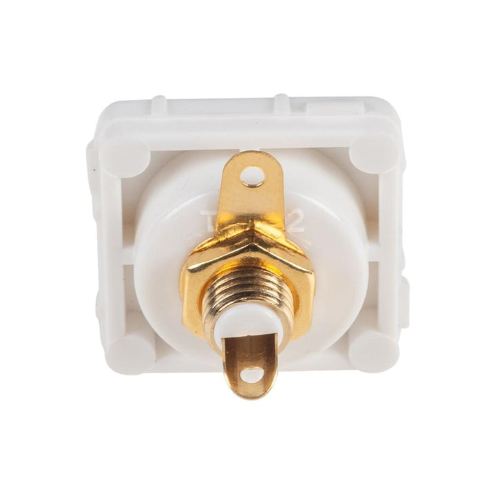 Amdex White Rca To Solder Connector FP-RCASC-WH