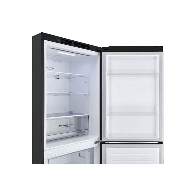 LG 306L Bottom Mount Fridge with Door Cooling in Matte Black Finish GB-335MBL
