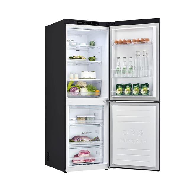 LG 306L Bottom Mount Fridge with Door Cooling in Matte Black Finish GB-335MBL