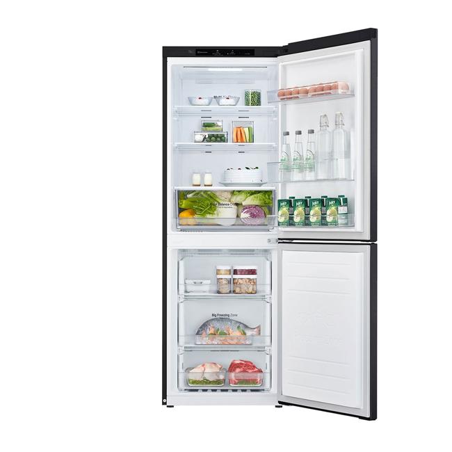 LG 306L Bottom Mount Fridge with Door Cooling in Matte Black Finish GB-335MBL