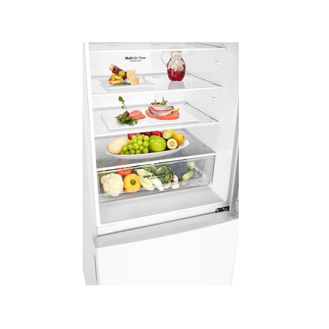 LG 420L Bottom Mount Fridge with Door Cooling in White Finish GB-455WL