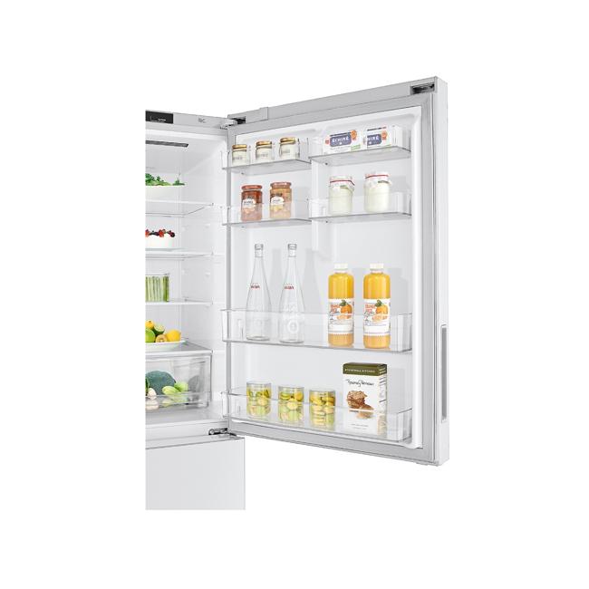 LG 420L Bottom Mount Fridge with Door Cooling in White Finish GB-455WL