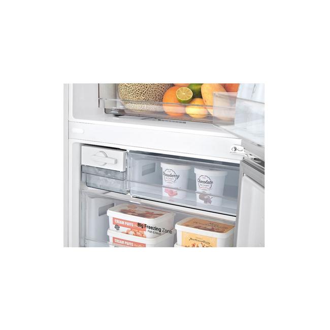 LG 420L Bottom Mount Fridge with Door Cooling in White Finish GB-455WL