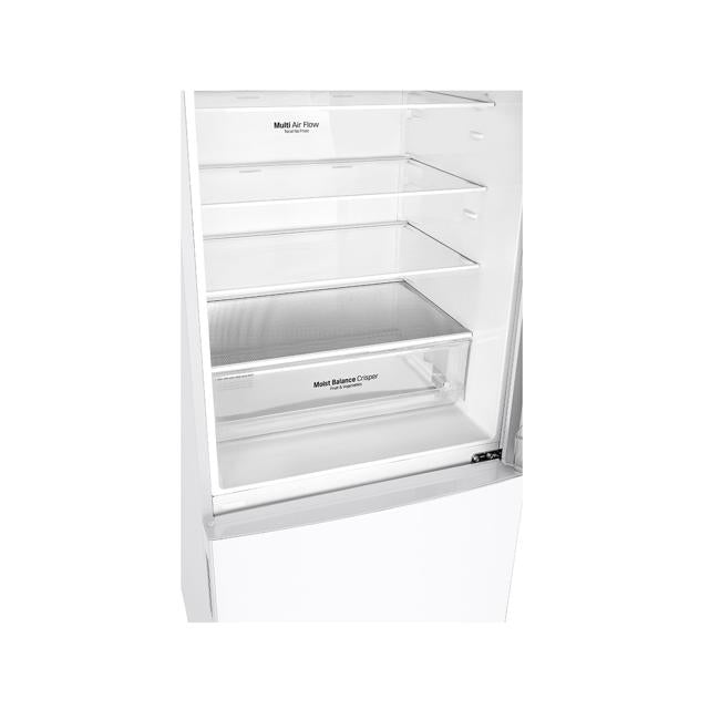 LG 420L Bottom Mount Fridge with Door Cooling in White Finish GB-455WL