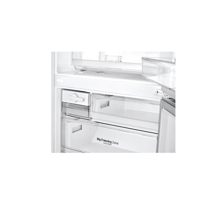 LG 420L Bottom Mount Fridge with Door Cooling in White Finish GB-455WL