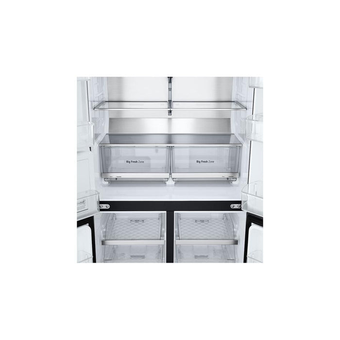 LG 637L French Door Fridge, with Water & Ice Dispenser, in Matte Black Finish GF-L700MBL
