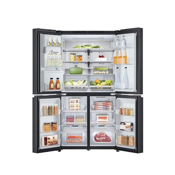 LG 637L French Door Fridge, with Water & Ice Dispenser, in Matte Black Finish GF-L700MBL