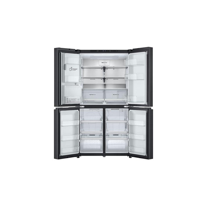 LG 637L French Door Fridge, with Water & Ice Dispenser, in Matte Black Finish GF-L700MBL