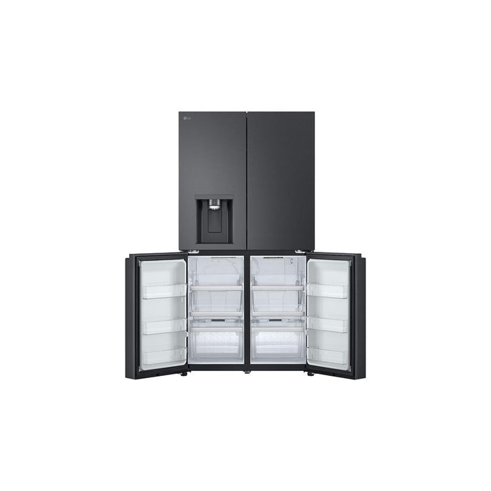 LG 637L French Door Fridge, with Water & Ice Dispenser, in Matte Black Finish GF-L700MBL