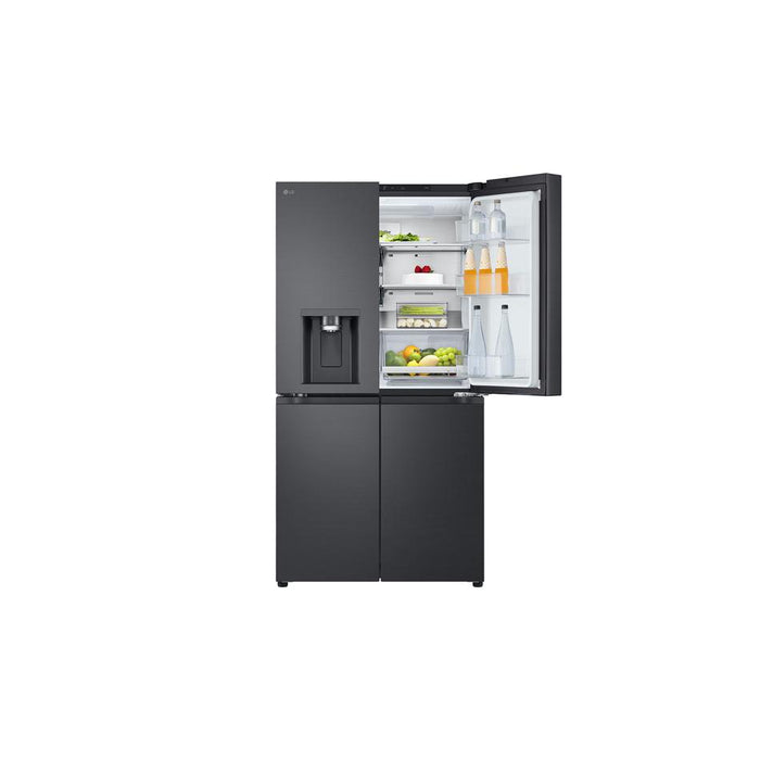LG 637L French Door Fridge, with Water & Ice Dispenser, in Matte Black Finish GF-L700MBL