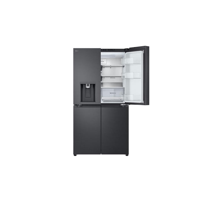 LG 637L French Door Fridge, with Water & Ice Dispenser, in Matte Black Finish GF-L700MBL