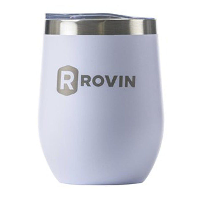 Rovin 350Ml White Stainless Steel Cup With Lid GH1980