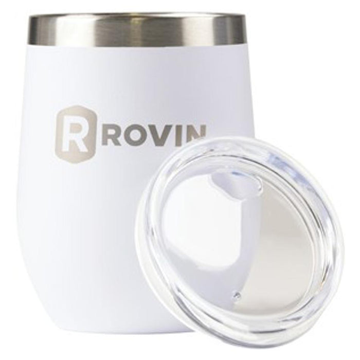 Rovin 350Ml White Stainless Steel Cup With Lid GH1980
