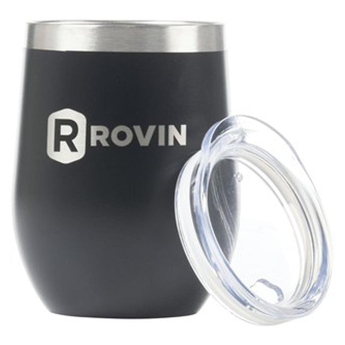Rovin 350Ml Black Stainless Steel Cup With Lid GH1981
