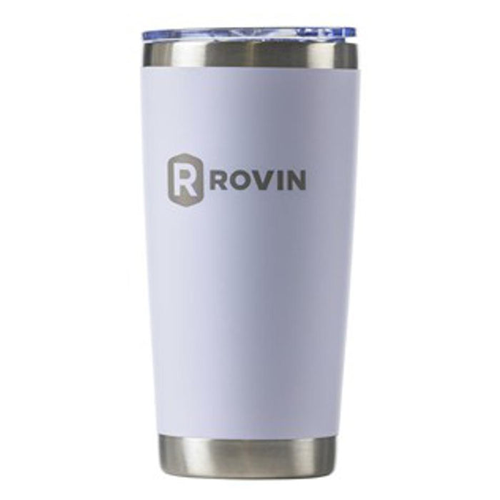 Rovin 590Ml White Stainless Steel Cup With Push Lid GH1985