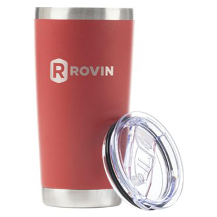Rovin 590Ml Maroon Stainless Steel Cup With Push Lid GH1987