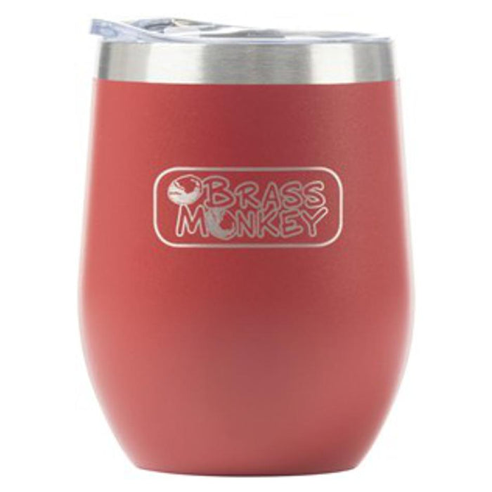 Brass Monkey 350Ml Maroon Stainless Steel Cup With Lid GH1992