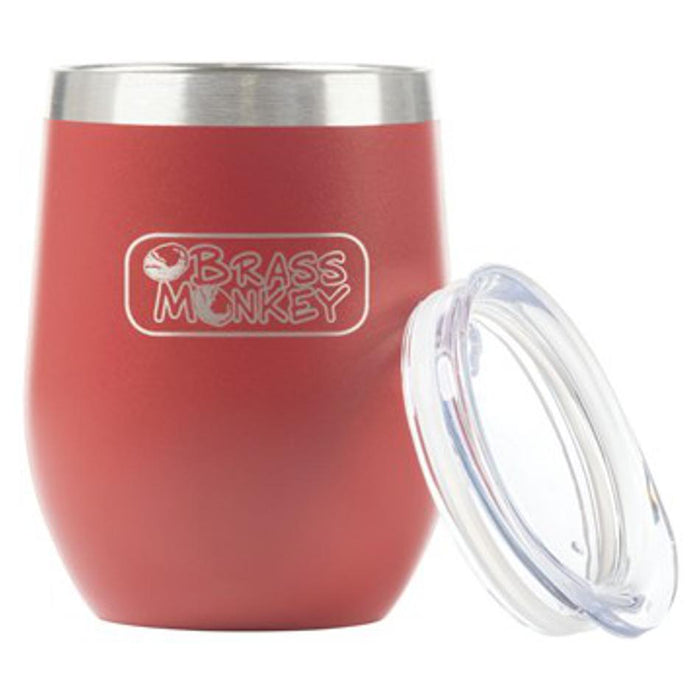 Brass Monkey 350Ml Maroon Stainless Steel Cup With Lid GH1992
