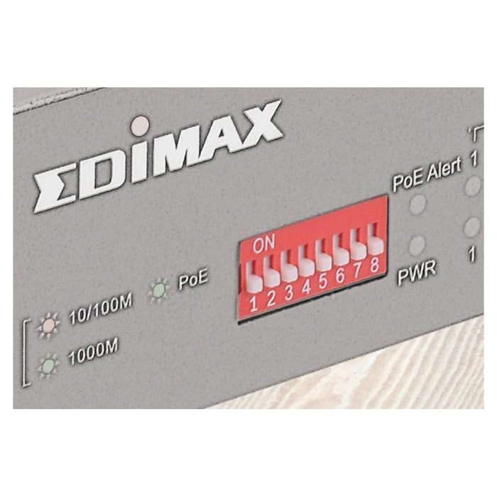 Edimax 8 Port Gigabit Poe+ Long Range Unmanaged Switch With Dip
