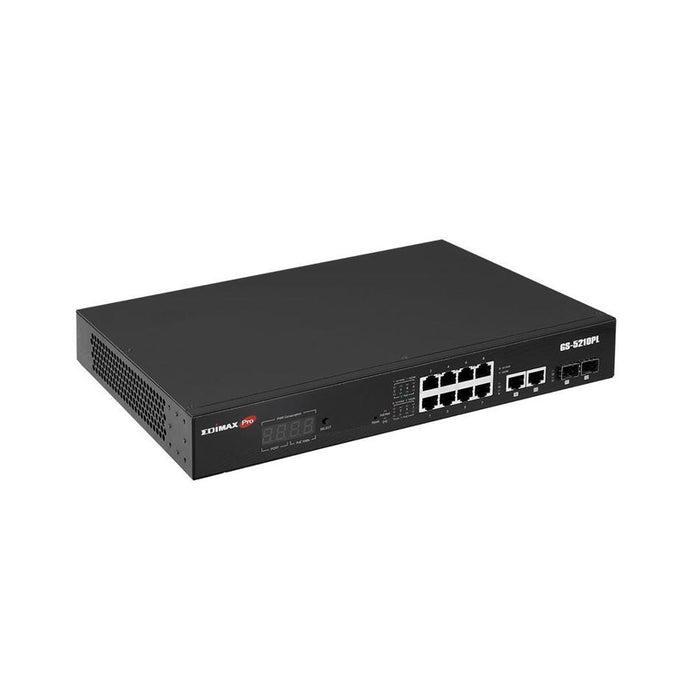 Edimax 12-Port Surveillance Long Range Gigabit Poe+ Web Smart Switch