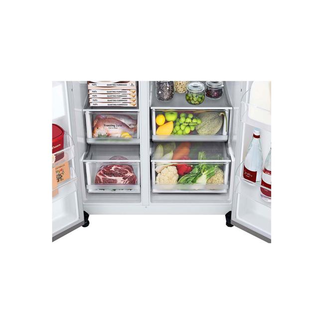 LG 655L Side by Side Fridge in Stainless Finish GS-B655PL