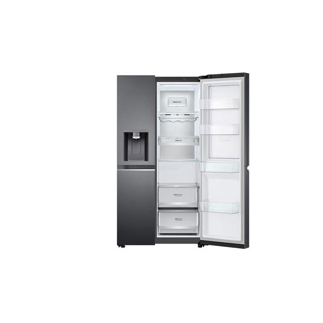 LG 635L Side by Side Fridge in Matte Black Finish GS-D635MBLC