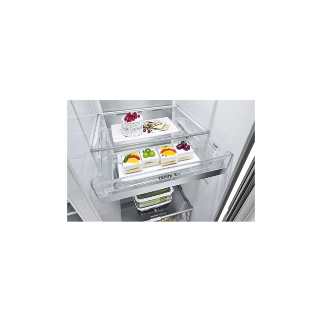 LG 635L Side by Side Fridge in Stainless Finish GS-D635PLC