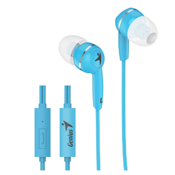 Genius Hs-M320 Blue In-Ear Headphones W/Mic HC730