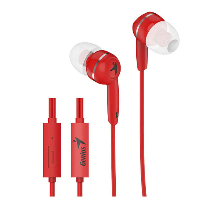 Genius Hs-M320 Red In-Ear Headphones W/Mic HC731