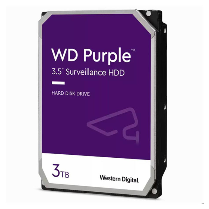 Wd Purple 3Tb Sata 3.5" Intellipower 64Mb Surveillance Hard Drive HD1934