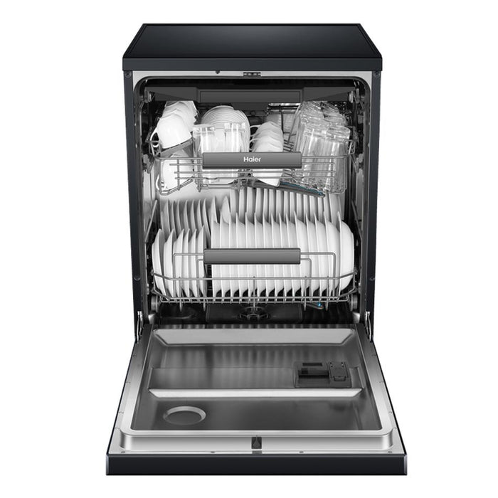 Haier Freestanding Dishwasher, Steam HDW15F3B1-4