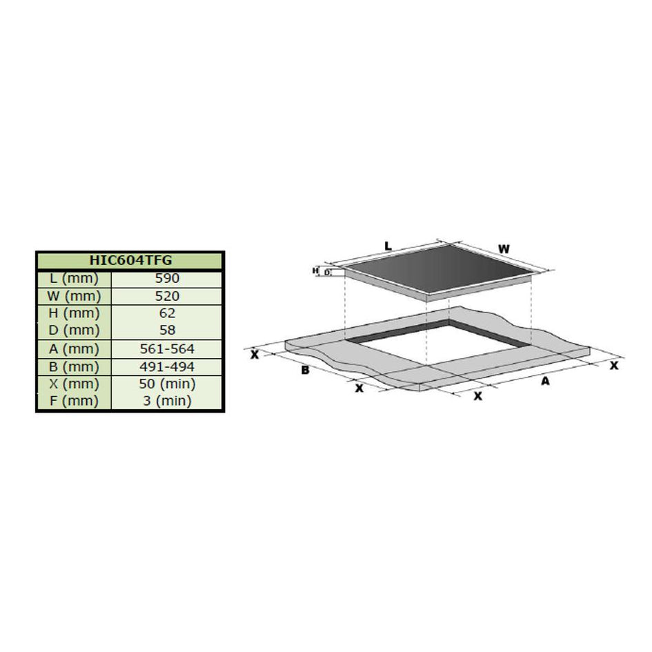 Induction Cooktop - Robinhood 4 Zone Touch-Control HIC604TFG — Folders