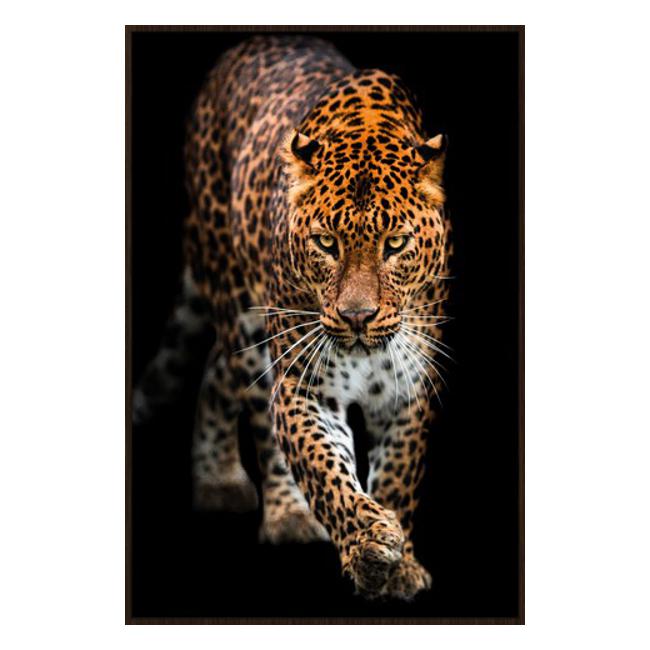 Rembrandt Jaguar Framed Canvas Art HK9041
