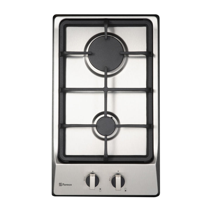 Parmco 300mm Domino Hob Gas Stainless Steel HO-1-2S-2G