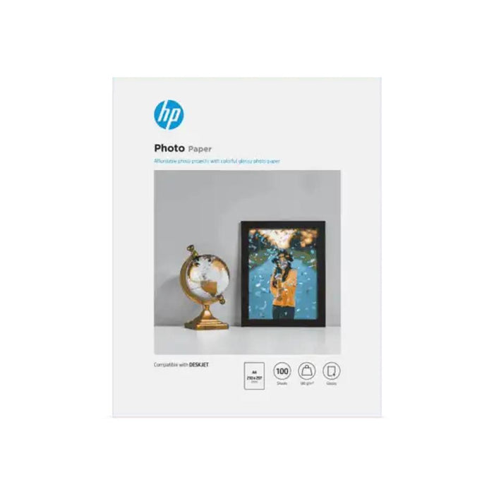 Hp Glossy A4 Photo Paper - 100 Sheets 180Gsm HPJ8530