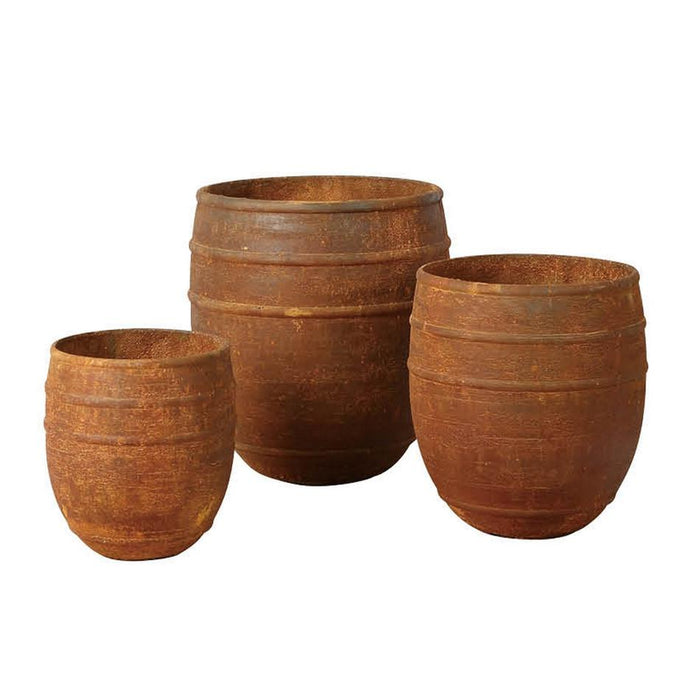 Rembrandt Athens Round Pots - Rusty, Terracotta HR6003