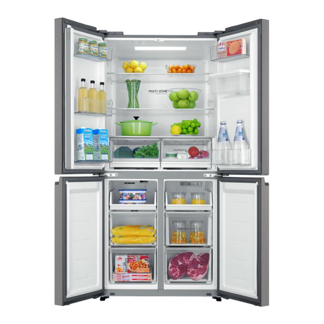Haier Quad Door Refrigerator Freezer, 83cm, 508L, Water HRF580YHS