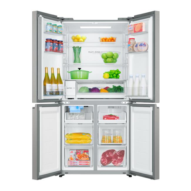 Haier Quad Door Refrigerator Freezer, 83cm, 507L, Ice & Water HRF580YPS