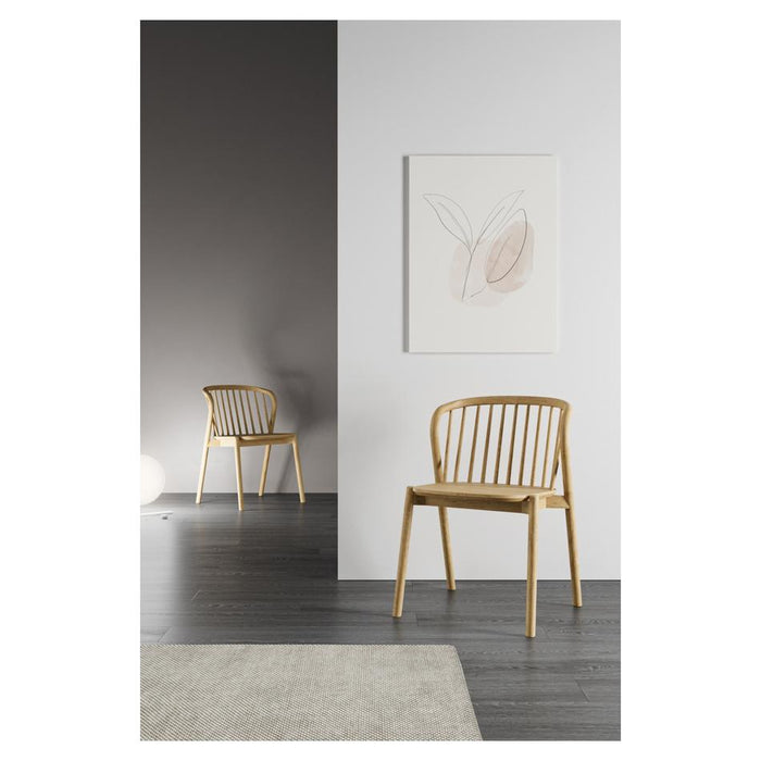 Nordic Rubberwood Dining Chair-3